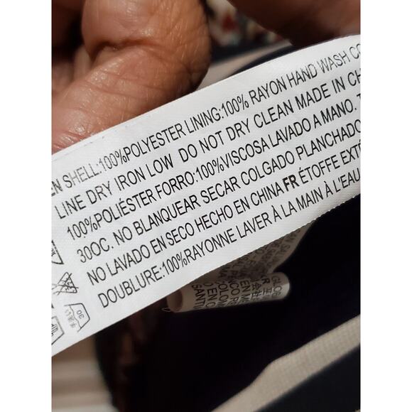 Forever21 Women Multicolor Rayon Round Neck Long Sleeve Knee Length Dress Size S - Picture 10 of 11